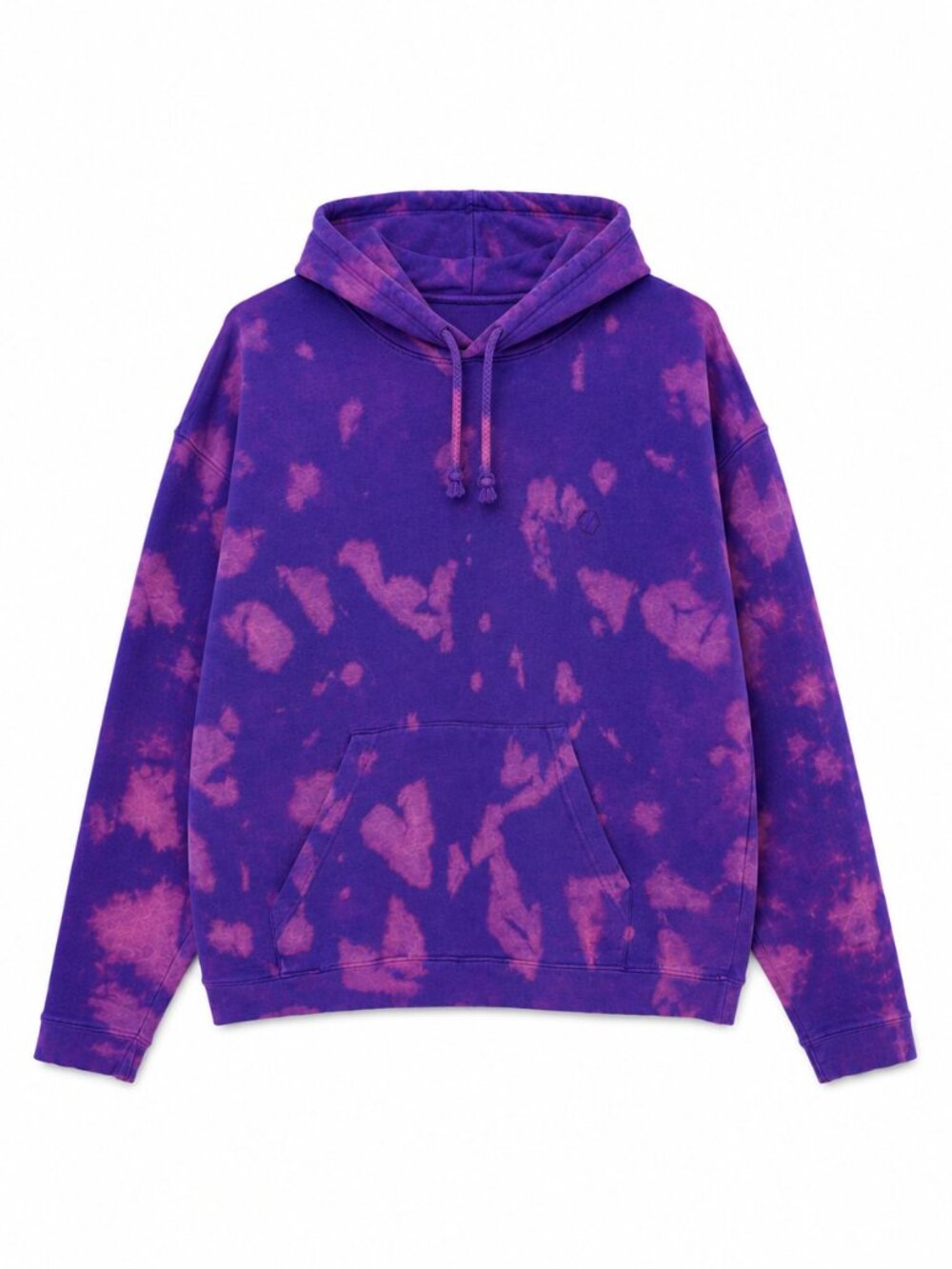 Standard/Cloth Purple Bleach Tie Dye Sweatshirt Women's Medium